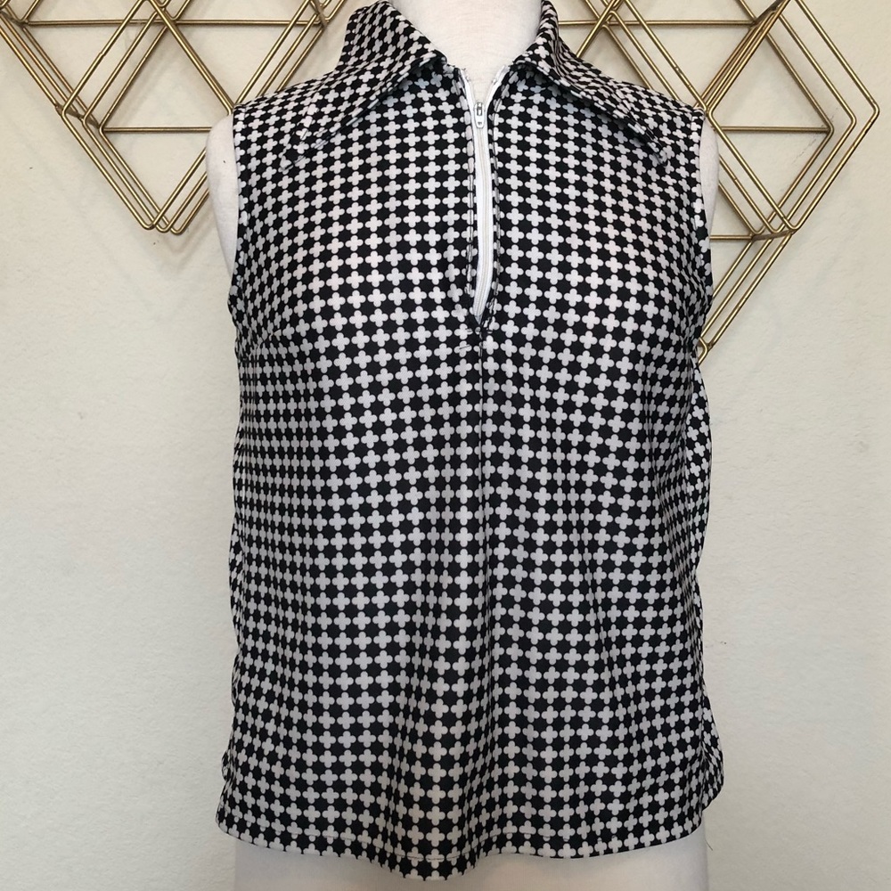 Vintage mod sleeveless blouse